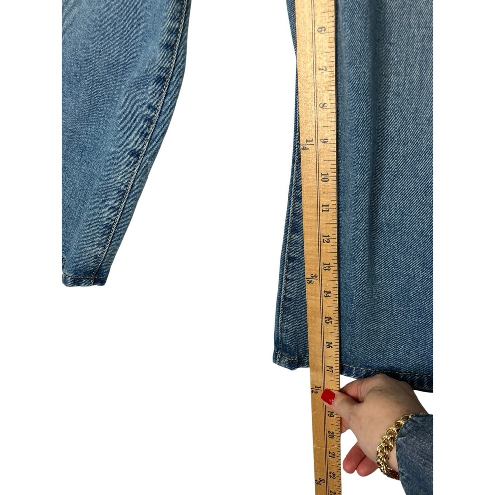 L&B Lucky & Blessed Jeans Small Culottes Western Boho Indie Wide Leg Cropped - Picture 12 of 14